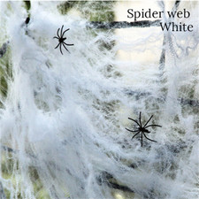 2Pack Halloween Spider Webs Decorations with Fake Spiders Stretchy Cobwebs Decor picture