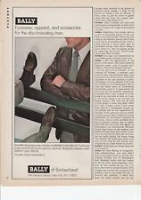 1978 Bally of Switzerland Shoes Men's Leather Shoes and Jacket 1978 Print Ad picture