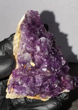 NATURAL Purple Cubic Fluorite Specimen Crystal Healing cluster 140g picture
