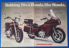 1982 HONDA GOLD WING TOURING MOTORCYCLE GL 1100 HONDALINE 2 PG PRINT AD JAPAN picture