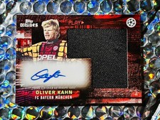 Topps Decades Bayern Munich Legend Oliver Kahn Auto + Signature Patch /10 Rare picture