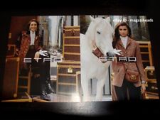 ETRO 4-Page PRINT AD Fall 2019 TAYLOR HILL Marisa Berenson AMBER VALLETTA picture