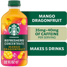 Starbucks Refreshers Mango Dragonfruit, Refreshing Drink, Cold Drink 32 fl oz picture