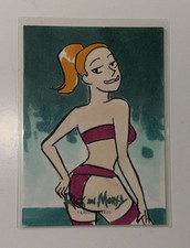 2018 Cryptozoic Rick and Morty Summer Smith Bikini 1/1 Original Sketch Card picture