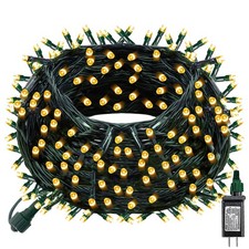 Dazzle Bright Christmas String Lights 100 LED 33 FT 8 Modes Waterproof - Warm picture