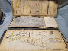 Vintage 1950s-1970s TEXACO REFINERY Blueprints Portfolios - Casper Works FCCU... picture