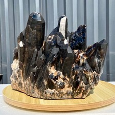 48LB  Large Natural Smoky Black Quartz Cluster Crystal raw Specimen Healing picture