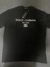 Dolce & Gabbana Men's Logo Short Sleeve T-shirt - Black White picture
