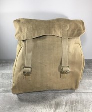 British Pack Vintage WWII WW2 Era Army Canvas Backpack Rucksack Field Military picture