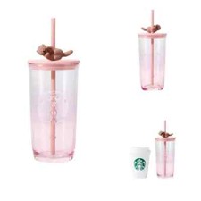 New 2025 Starbucks Valentine's Day otter Love Glass Tumbler 500ml picture