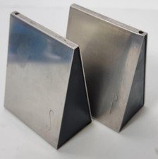 Mid Century Modern Gense Sweden Modernist Stainless Steel Salt & Pepper Shakers picture