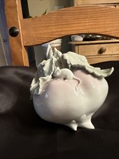 Japanese Fukagawa Koransha Porcelain Figurine VERY RARE mouse on Turnip Vintage picture