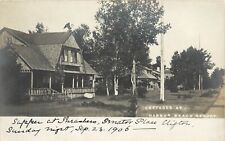 c1906 RPPC Postcard Cottages at Harbor Beach Resort, Huron County MI Unposted picture
