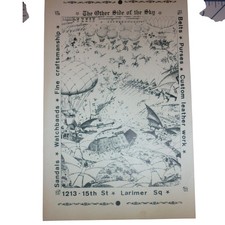 Vintage The Other Side of the Sky Larimer Square Denver CO Leather Shop Ad Flyer picture