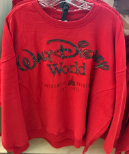 2026 Walt Disney World Christmas 2X Red Plaid Sweatshirt Pullover Embroidered picture