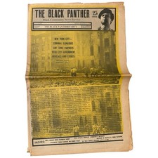 Vintage The Black Panther Party Newspaper December  1970 Slumlords Huey Newton picture