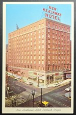 New Heathman Hotel Portland Oregon Postcard – 1950s Curteich Linen Era picture