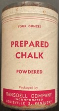 Vintage 1960s Prepared Chalk Powdered Tin w/Fiber Middle – Louisville, KY picture
