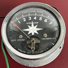 Vintage Airguide Sea Speed boat Tachometer 7K RPM 3