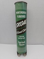 Vintage 1970s Metal Wintergreen Skoal Chewing Tobacco Wall Mounted Dispenser picture