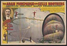 Adam Forepaugh Circus Vintage 1890s Acrobat Performance Photo Reprint Wall Art picture