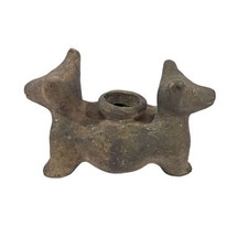 Vintage Pottery Pre-Columbian Colima Two Headed Dog Vessel  picture