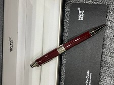 Luxury Mont blanc John F. Kennedy Red Burgundy Ballpoint Pen Gift - New In Box picture