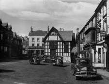 The town Corwen Denbighshire North Wales Travellers on London to H- Old Photo picture