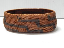 ANTIQUE c.1890s  NORTHERN CALIFORNIA POMO INDIAN BOAT SHAPE GIFT BASKET -BUY NOW picture
