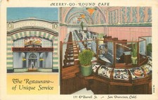 Postcard 1940s California San Francisco Merry Go Round Cafe Teich 22-12416 picture