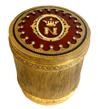 ANT 19thC French NAPOLEON IMPERIAL BRONZE ENAMEL Presentation Box Caddy Humidor picture