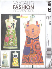 McCalls Fashion Accessories Apron 4 styles Fanciful, Fun Stylish One Size All picture