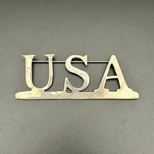 Vintage Mexico Sterling Silver USA Brooch Pin 925 Signed TA-78 12.45g Patriotic picture