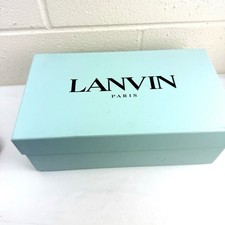 LANVIN Light Blue Black Gift Shoe Box 14.5x8x5” Luxury picture