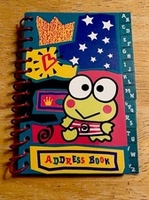 Vtg 1996 Sanrio Keroppi Mini Spiral Address Book Sealed ULTRA RARE German Import picture