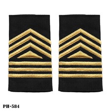 US Army ROTC JROTC Male Cadet Master Sergeant Diamond Shoulder Marks ~ New USA picture