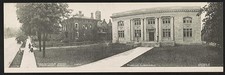 Photo:Jackson Michigan 1910s Carnegie Public Library postcard street scene picture