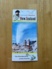 Vintage Discover Fabulous New Zealand Travel Brochure Wonderland Pacific Color picture