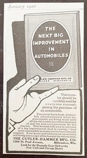 Cutler-Hammer Co NEXT BIG IMPROVEMENT IN AUTOMOBILES Booklet Offer 1916 Print Ad picture
