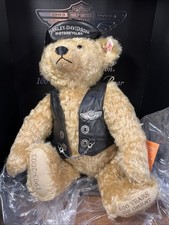 New Steiff Harley Davidson Motors 100th Anniversary 1903-2003 Plush Bear COA picture