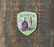 Vintage Washington DC Monument Capitol State Travel Souvenir Patch NOS 1970s picture
