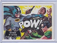 1966 Topps Batman Black Bat Trading Card #15 Batman in Action - VG/Ex picture