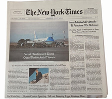 The New York Times Newspaper August 12 2026 Secret Plan Trump out Turkey UNREAD picture