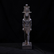Egyptian Artifacts A Rare Authentic Pharaonic Statue Of Egyptian God Sobek BC picture