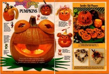 Muppet Babies Vintage Print Ad Poster Pumpkins 1985 Halloween Craft 2 pg 80s picture