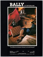Bally Switzerland Briefcase Wallets Belts Ties Shoes 1989 Vintage Print Ad picture