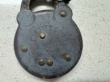 Vintage US Postal Street Letter Box Lock MV USPS Mailbox Chain No Key picture