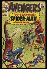 Avengers #11 VG+ 4.5 2nd Appearance Kang Spider-Man Crossover Marvel 1964 picture