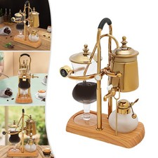 15OZ Royal Belgian Belgium Balance Syphon Coffee Maker Siphon Brewer Golden picture