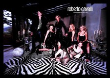 2000 Roberto Cavalli Designer Clothing Vintage PRINT AD Fashion Saga Fox Furs  picture
